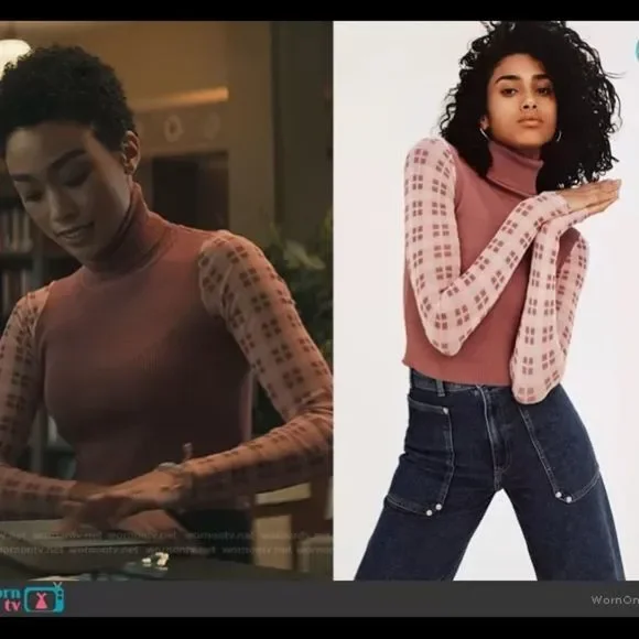 ZARA combination knit sweater - Picture 5 of 10